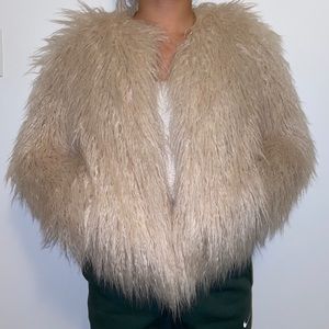 Zara faux fur coat